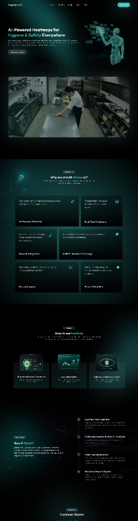 AI-Powered Heatmaps for Hygiene & Safety — SaaS UI Design by Qamar Zaka