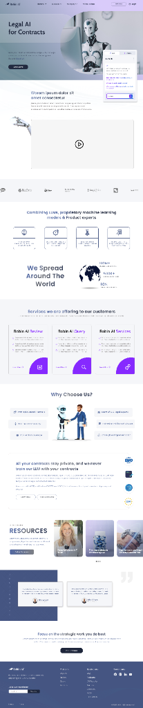Robin AI — Legal AI for Contracts SaaS Platform Design by Qamar Zaka